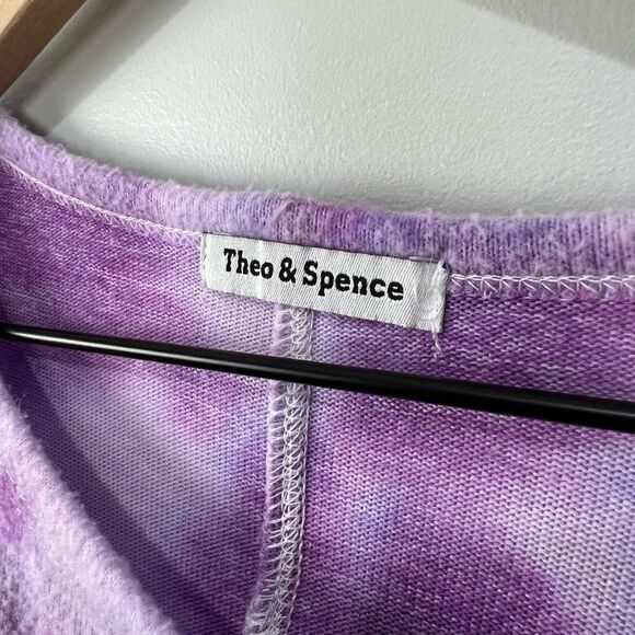 Theo & Spence Purple Tie Dye Fuzzy Long Sleeve Top - Picture 4 of 10